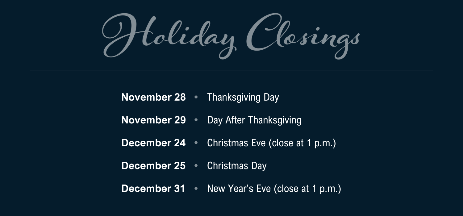 Holiday Closings (1)